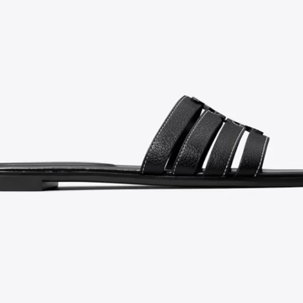 Tory Burch: Ines Cage Slide - Black (Sz 6) - Picture 2 of 9